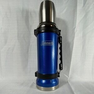 Coleman Blue Stainless Steel Vacuum Insulated Thermos Flask with Handle C91B156